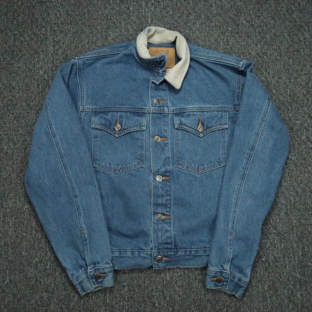 Schaefer Outfitter Jacket Men Extra Small Blue Legend Denim Western Button SF581